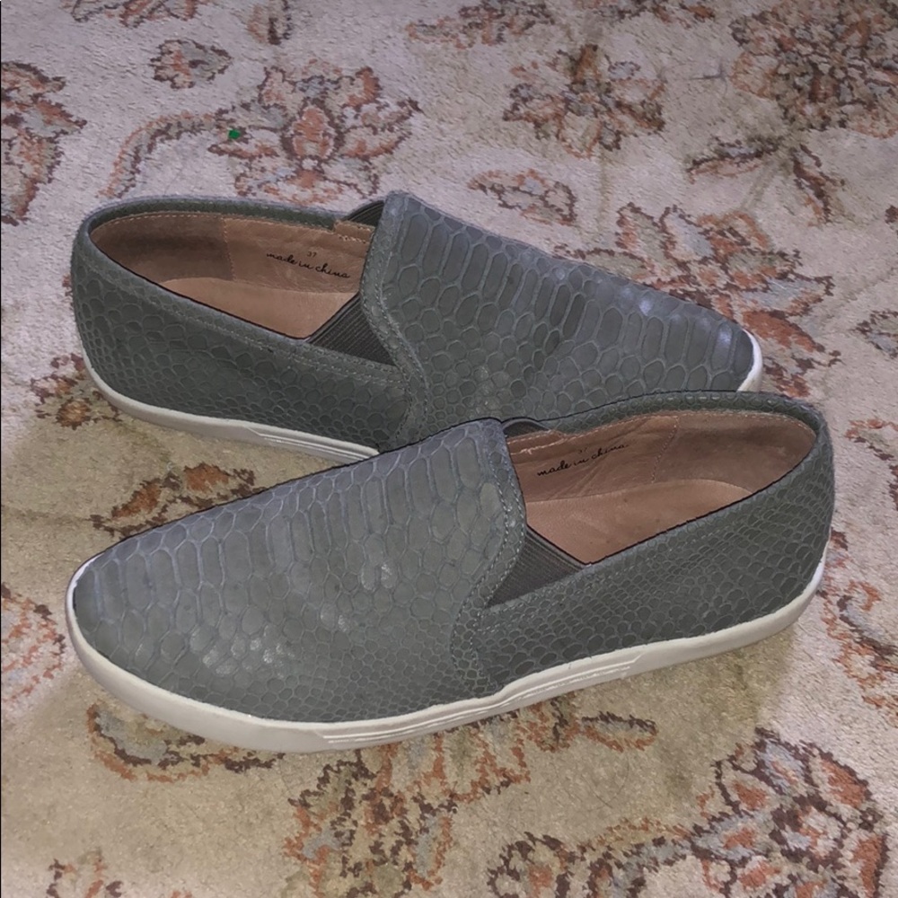 JOIE Faux crocodile skin sneaker